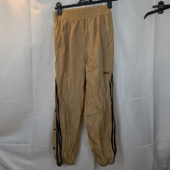 Adidas Track Pants Athletic Gym Leg Run Joggers Brown SIZE SMALL in EUC - Picture 2 of 7